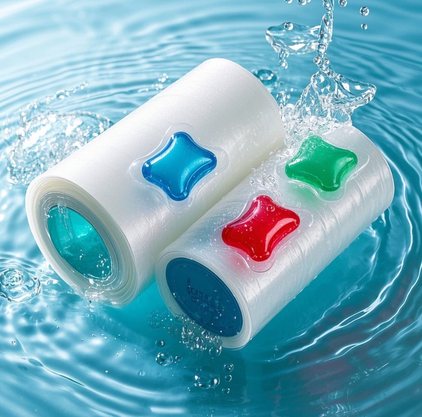 Water-soluble PVA film dissolving in water for unit-dose packaging discussion